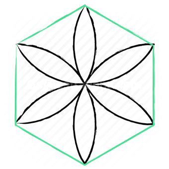 shape, sacred, geometry, pattern, petal, flower, hexagon